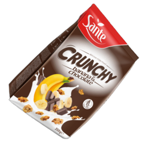 Crunchy bananowe 350g Sante